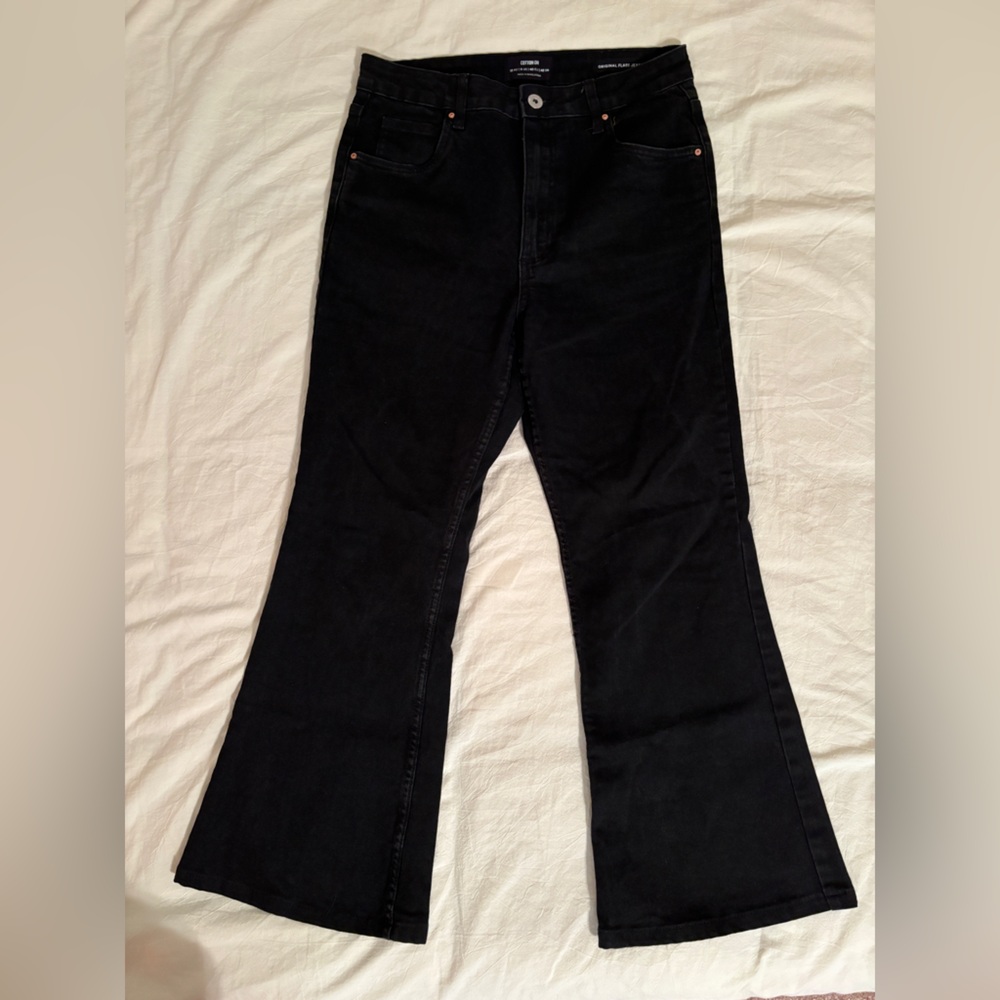 Cotton On Women's Black Flare Jeans